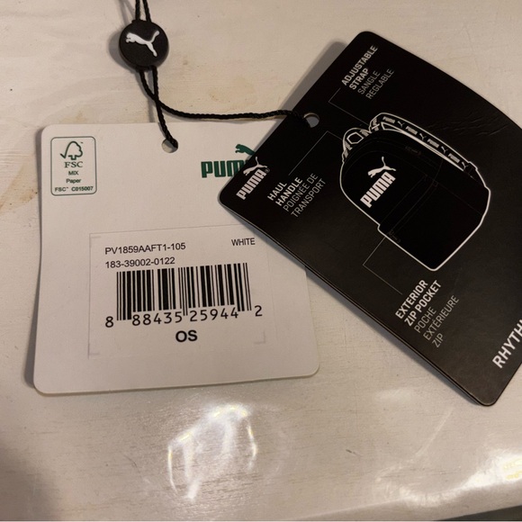 Puma Rythym Mini White Backpack with Iridescent Logo - Picture 12 of 12